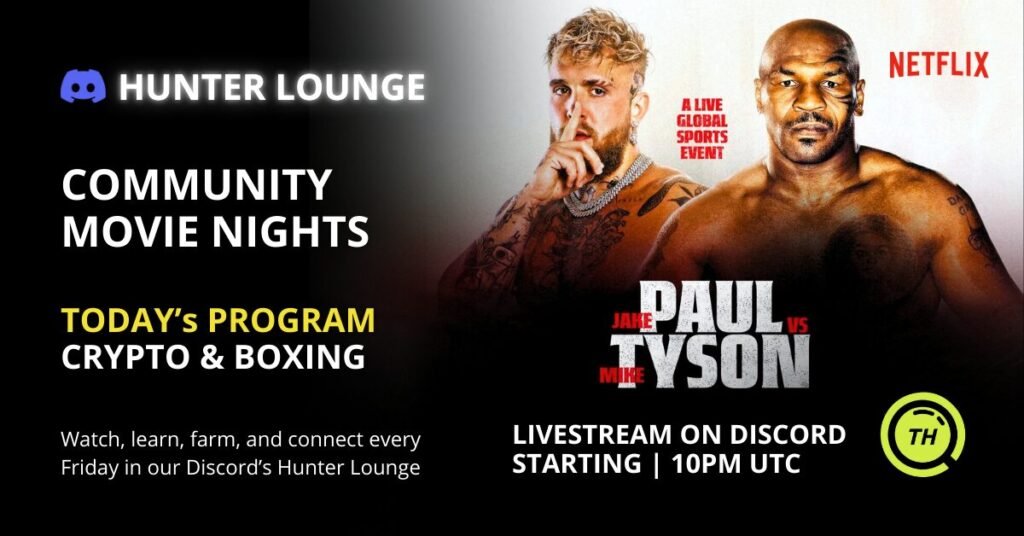 Movie Night Madness: Jake Paul vs. Mike Tyson Live with TokenHunters!