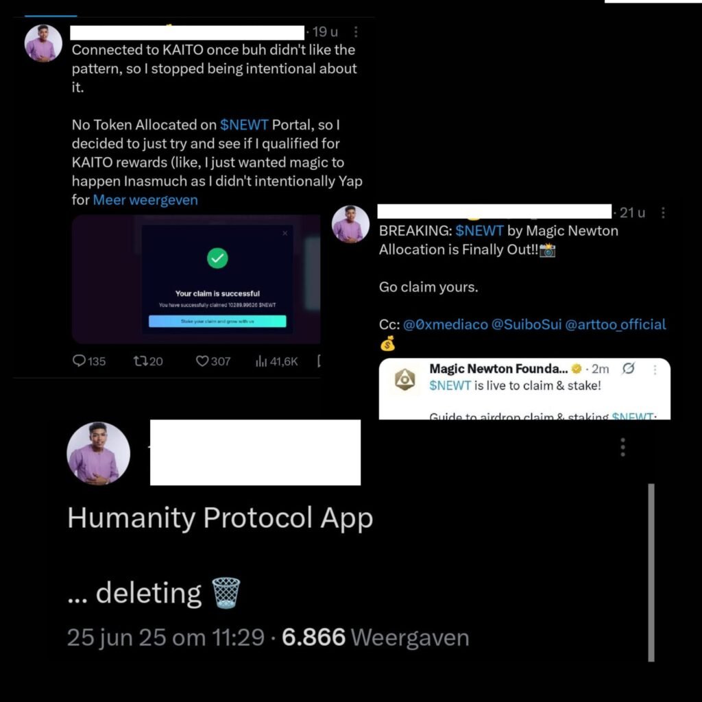 The Great Airdrop Hijack: How Kaito, Binance Alpha, and the Yapper Economy Are Destroying Web3 21 InfluencerTweetAirdrop 27