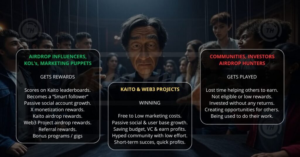The Great Airdrop Hijack: How Kaito, Binance Alpha, and the Yapper Economy Are Destroying Web3 25 Kaito Marketing Agency Exposed TokenHunters 2
