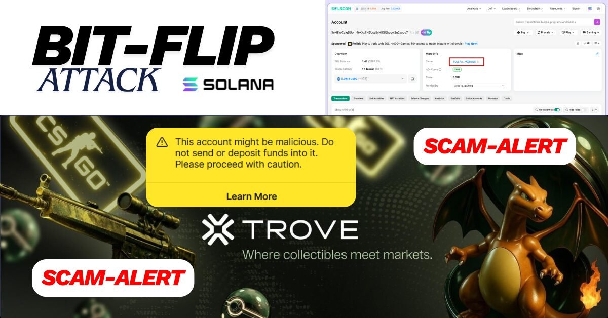 Trove Markets - Solana Scam - Bit-flip Attack