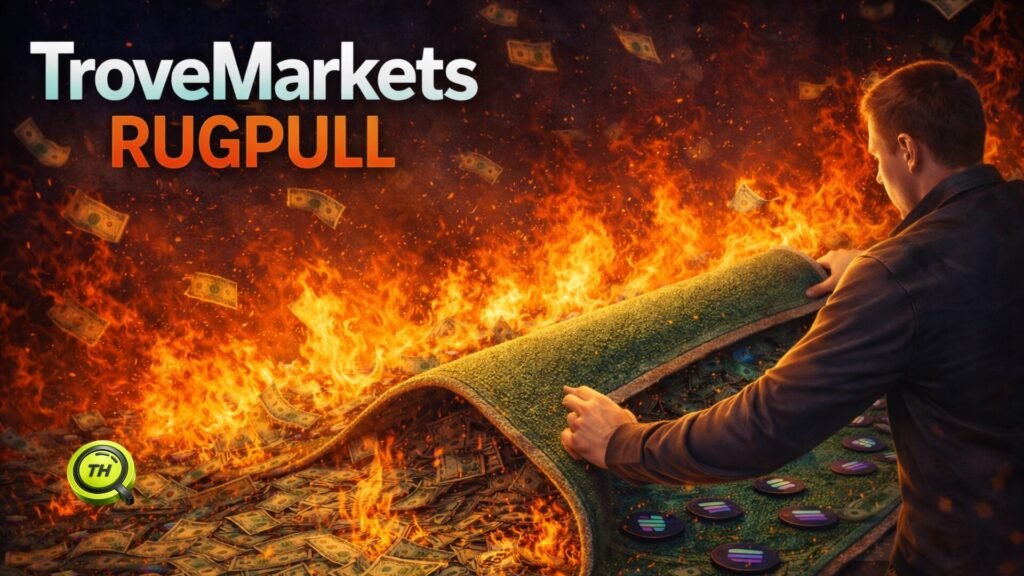 TroveMarkets Rugpull — We Warned You - TokenHunters.xyz